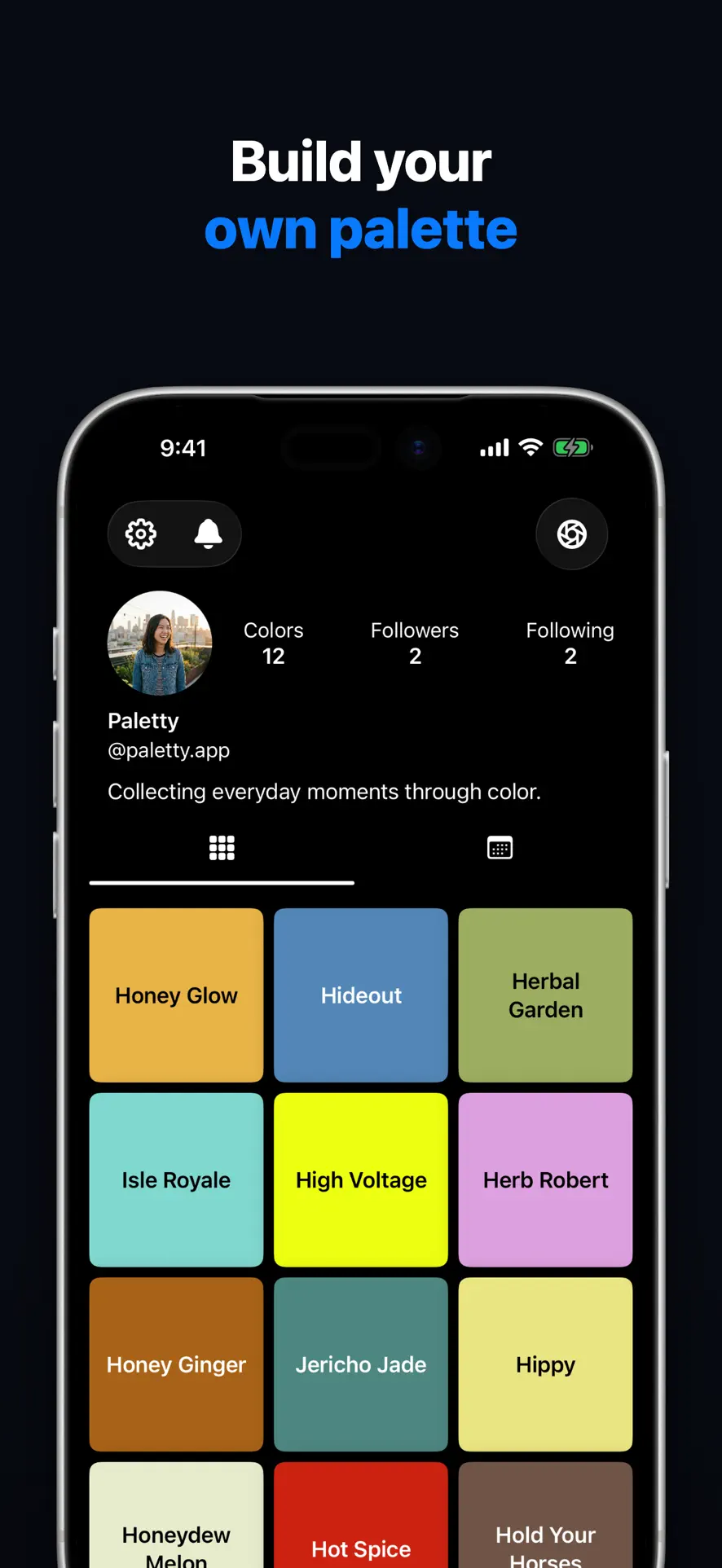 Paletty feed screen